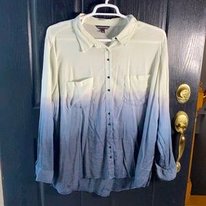 Rock&Republic Ombre Button Down Long Sleeved Shirt